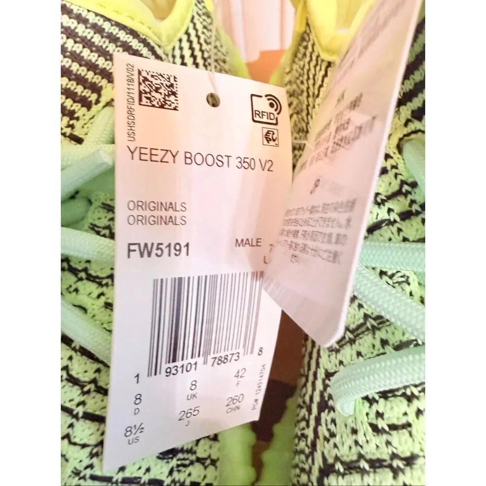 Adidas Yeezy Men's Boost 350 V2 Yeezreel Non-Reflective Sneaker Shoes Sz 8.5 NWT